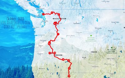 Oktober 2022: Von Anacortes Washington über Oregon bis Dyke Hot Springs Nevada